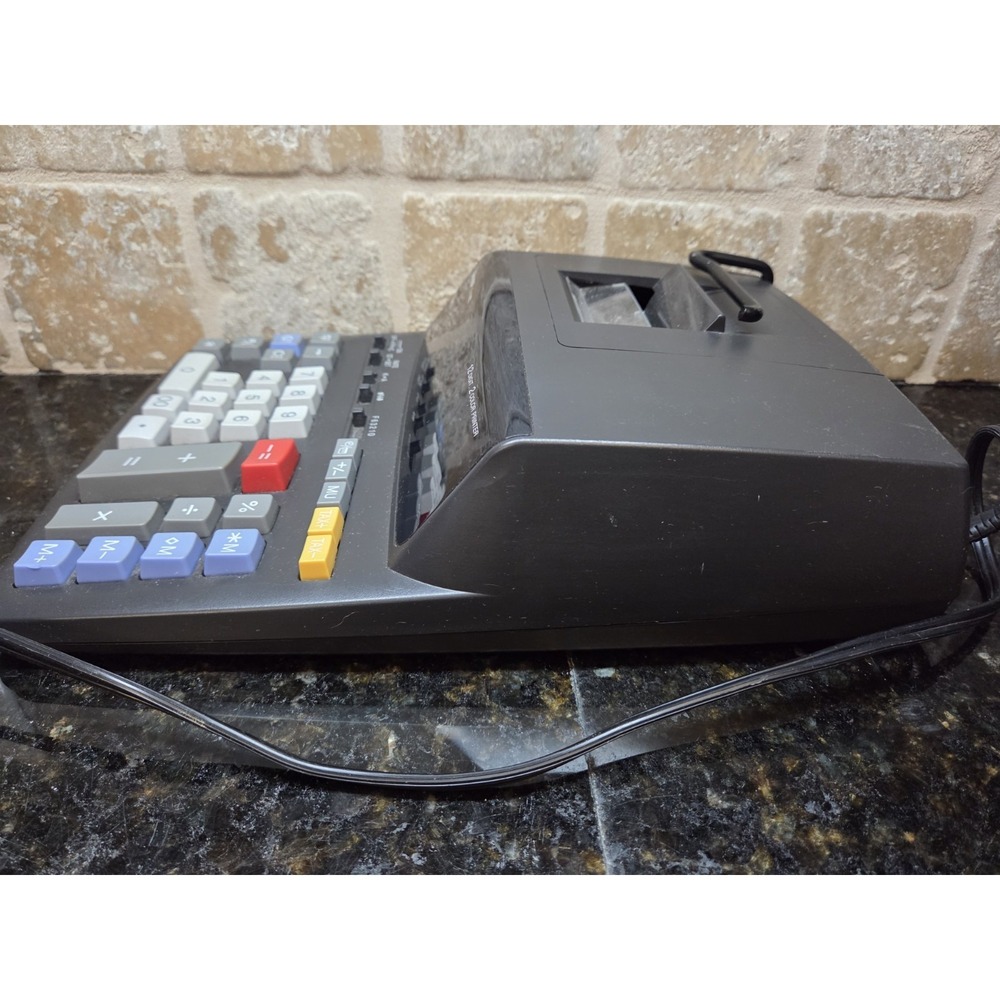 Sharp EL-2196BL Printing Calculator Desktop Adding Machine 12 Digit 2 Color - Picture 9 of 11